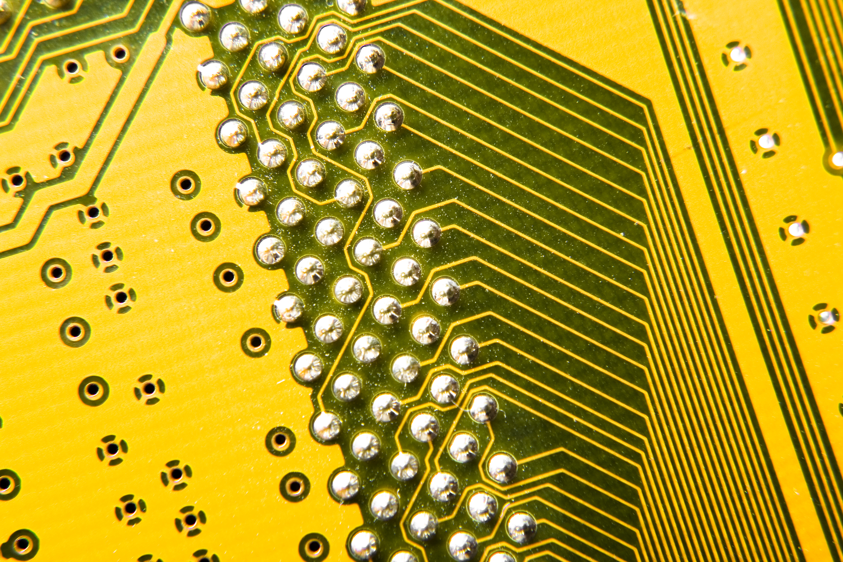 黄色阻焊PCB电路板