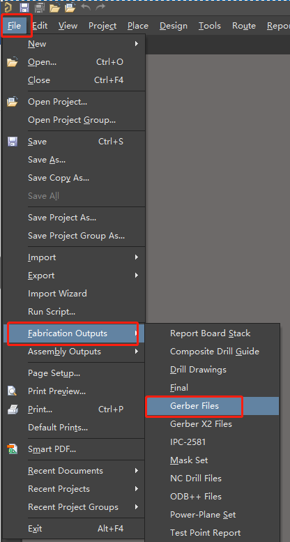 Altium Designer导出Gerber文件之导出非机械层步骤一